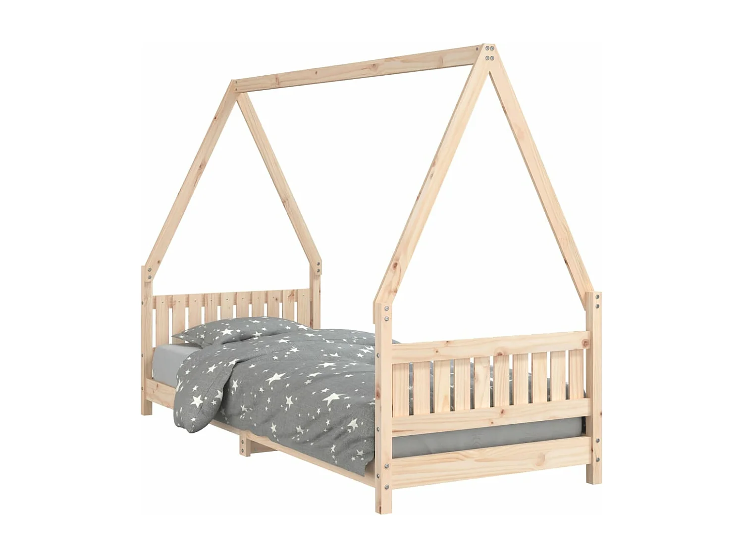 Cadre de lit pour enfants 80x200 cm bois de pin massif
