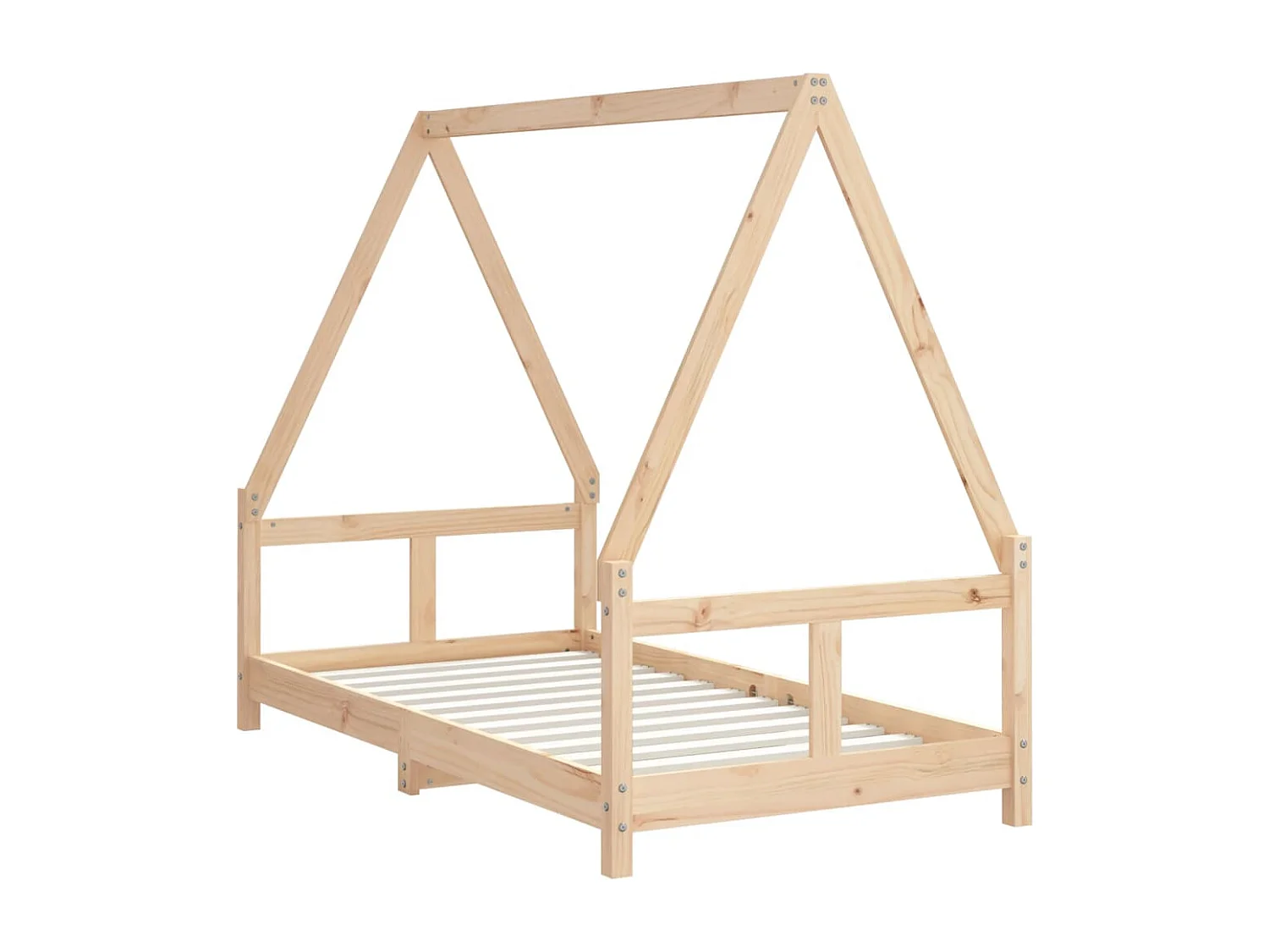 Kinderbettgestell 80x160 cm aus massivem Kiefernholz