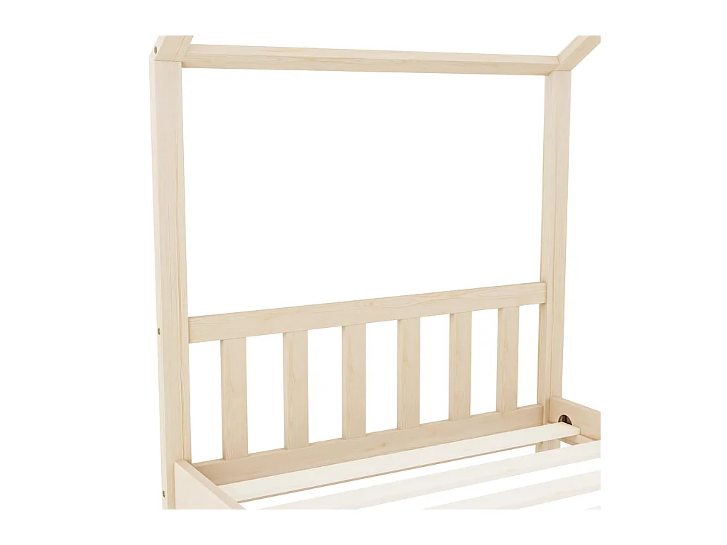 Cadre de lit d'enfant Bois de pin massif 90 x 200 cm