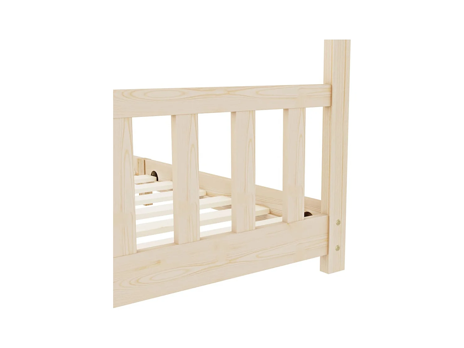 Cadre de lit d'enfant Bois de pin massif 90 x 200 cm