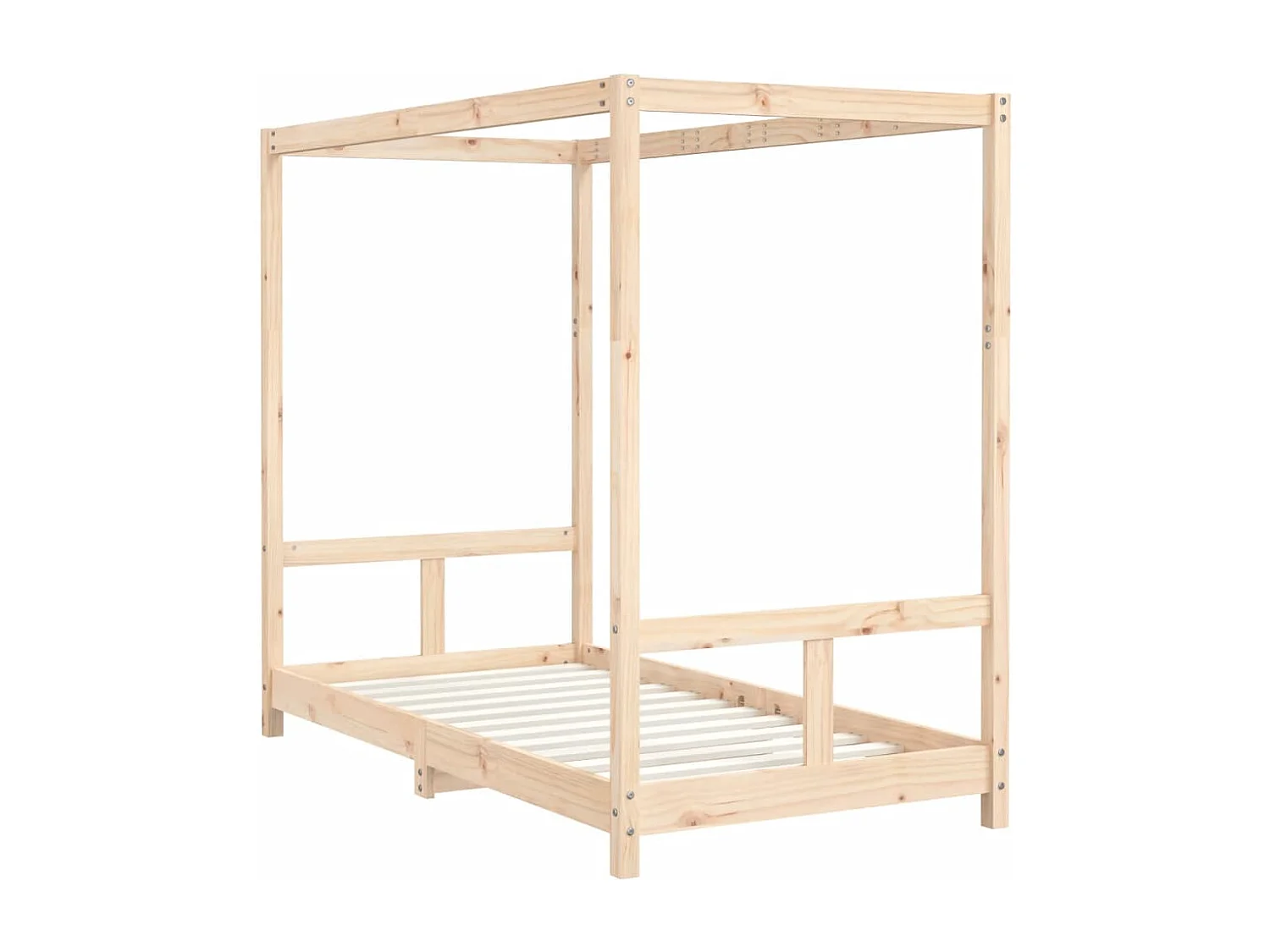 Kinderbettgestell 80x160 cm aus massivem Kiefernholz