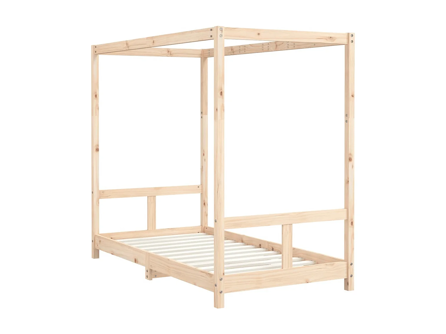 Kinderbettgestell 80x160 cm aus massivem Kiefernholz