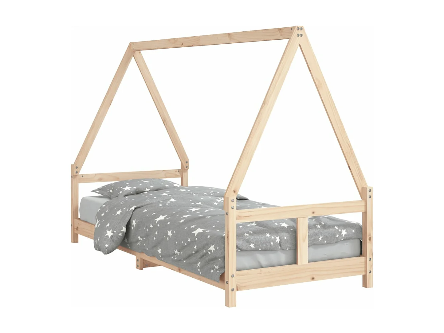 Estructura de cama infantil 80x200 cm madera maciza de pino