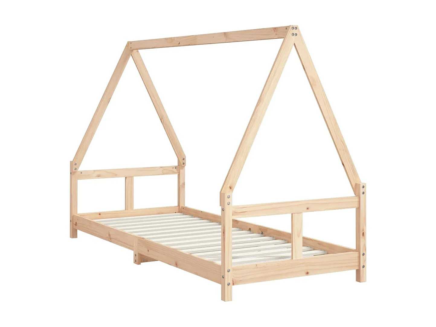 Estructura de cama infantil 80x200 cm madera maciza de pino