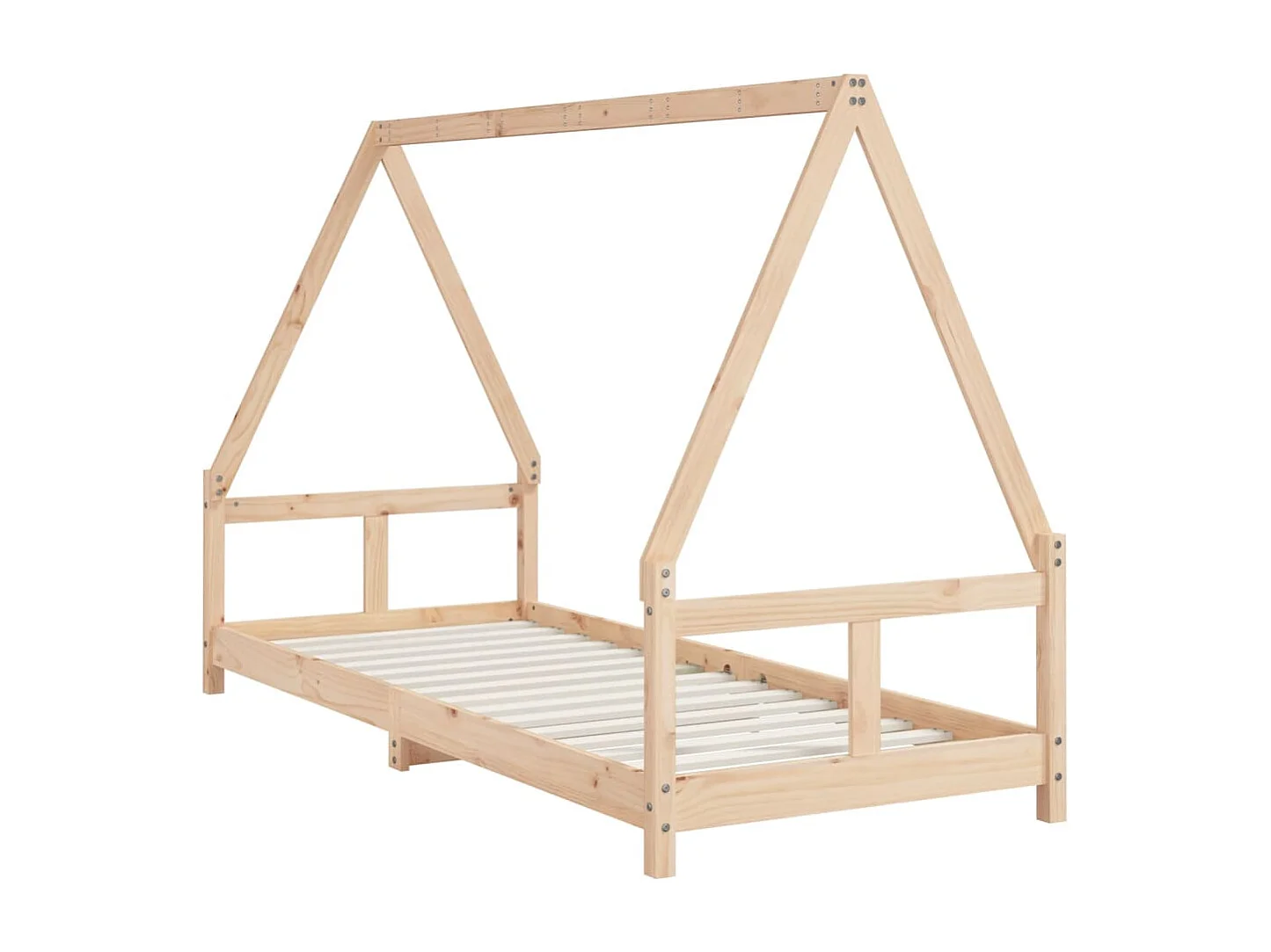 Estructura de cama infantil 80x200 cm madera maciza de pino
