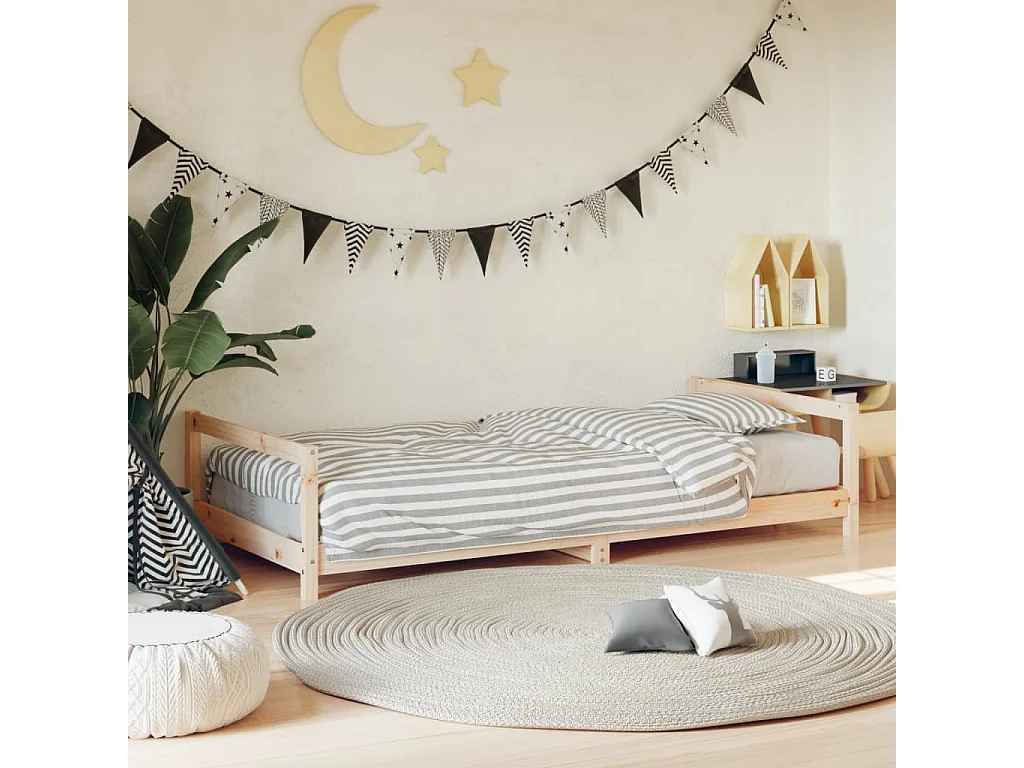 Cadre de lit pour enfant 90x190 cm Bois de pin massif