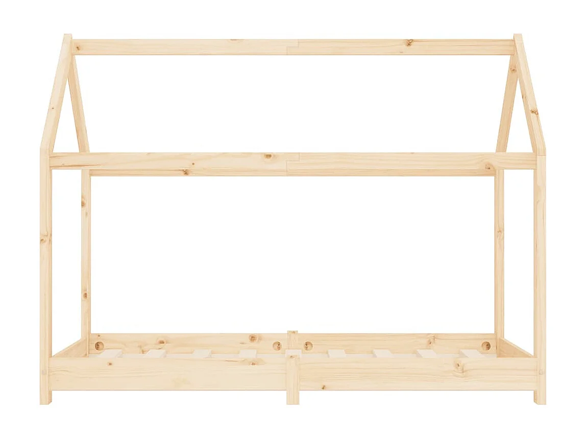 Estructura de cama infantil de madera maciza de pino 70x140 cm