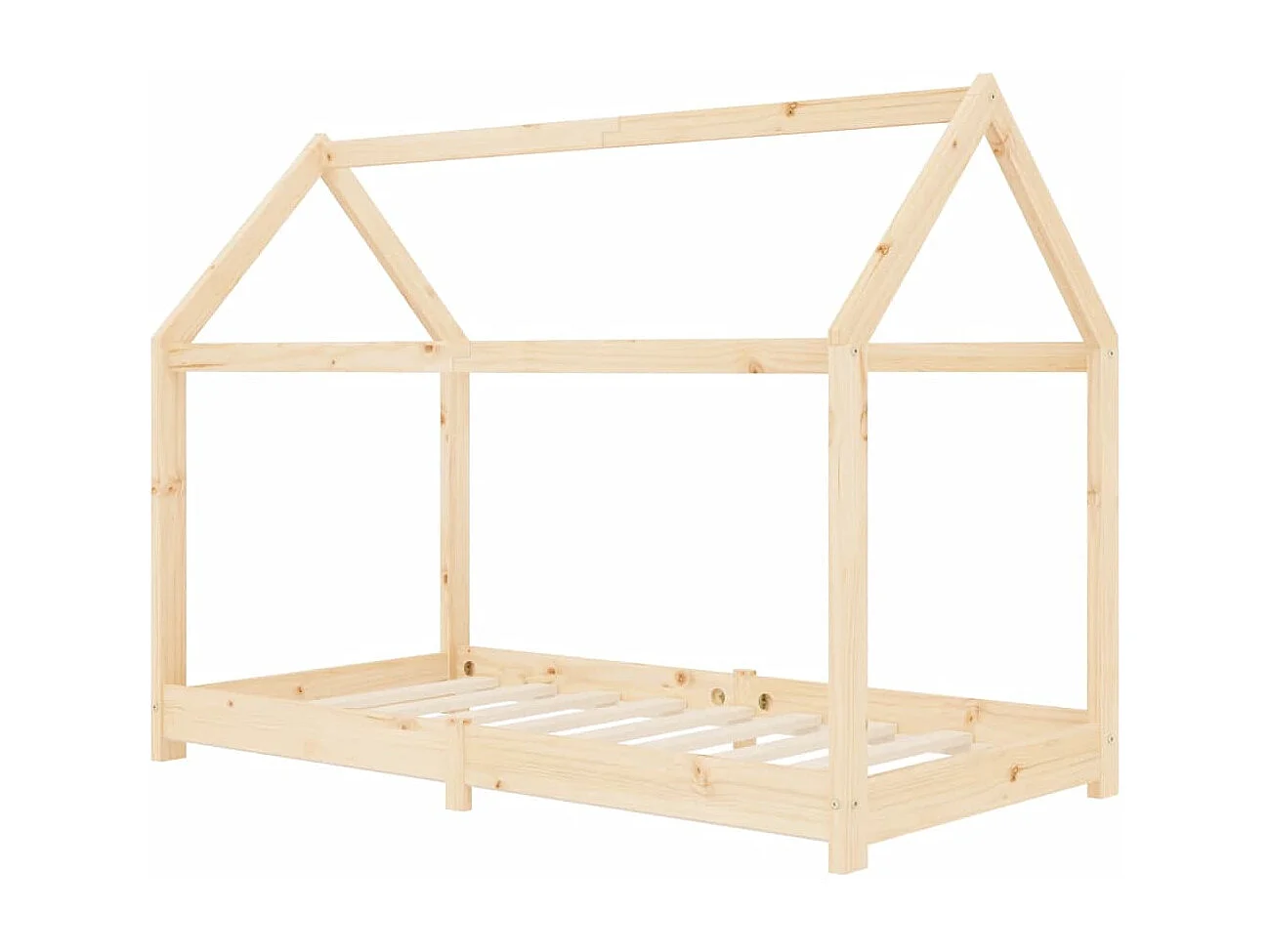 Cadre de lit d'enfant Bois de pin massif 70x140 cm