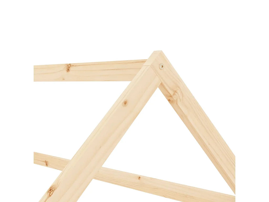Cadre de lit d'enfant Bois de pin massif 70x140 cm