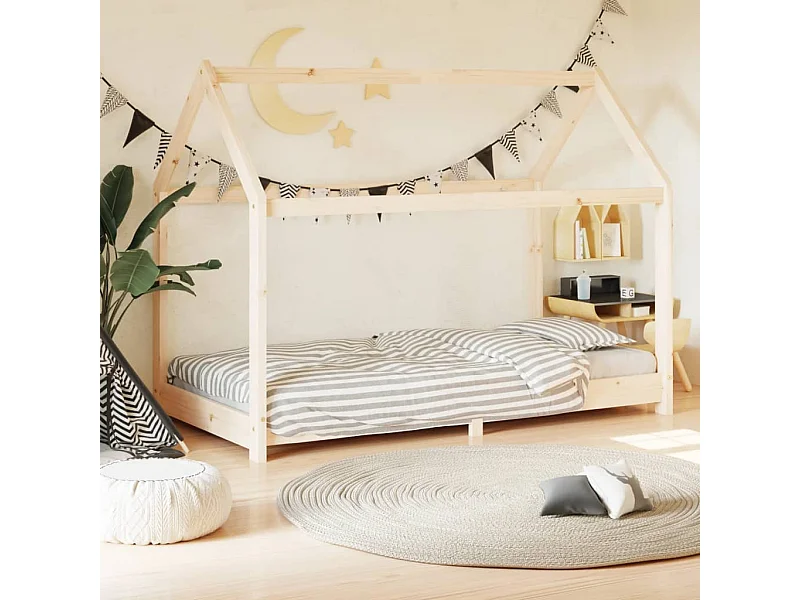 Struttura letto per bambini Legno di pino massiccio 70x140 cm