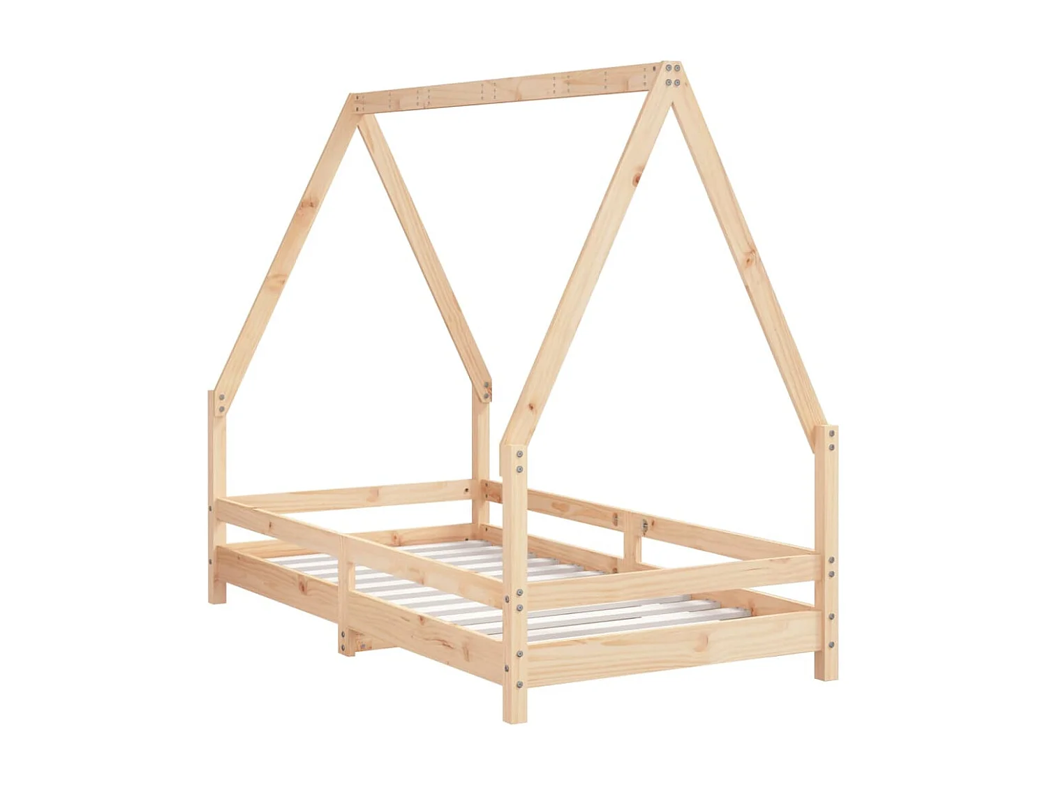 Struttura letto per bambini 80x160 cm in legno di pino massiccio