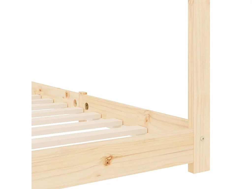 Estructura de cama infantil Madera maciza de pino 80x160 cm