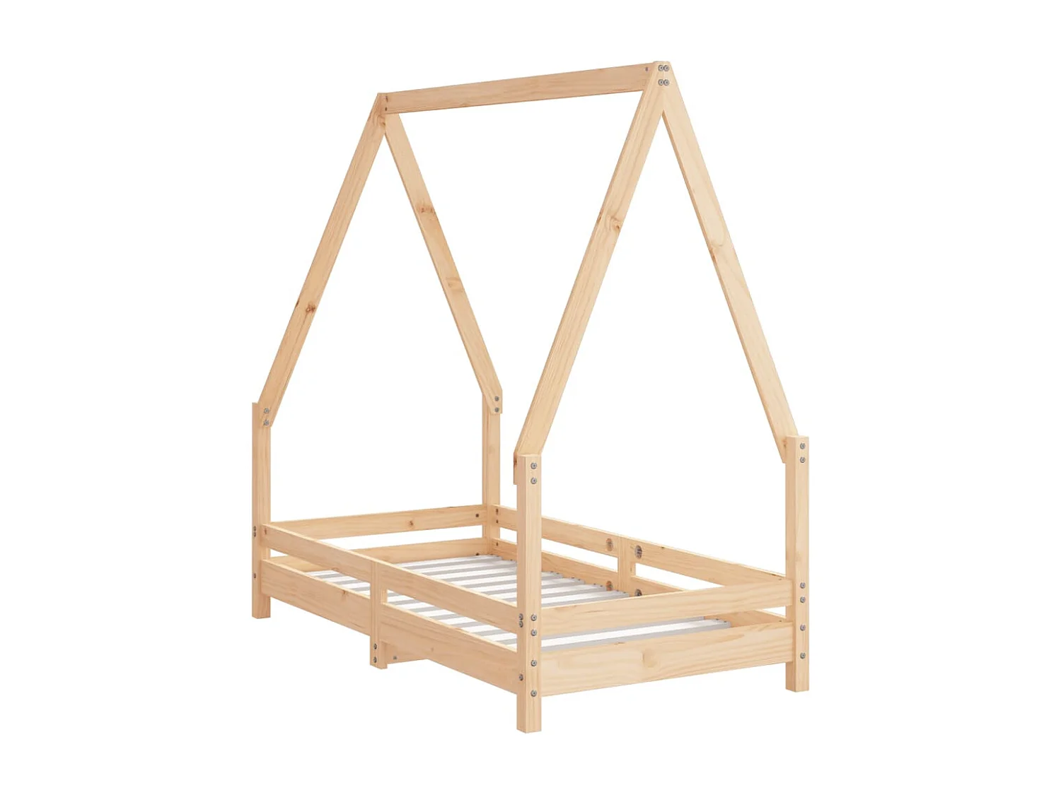 Estructura de cama infantil 70x140 cm madera maciza de pino