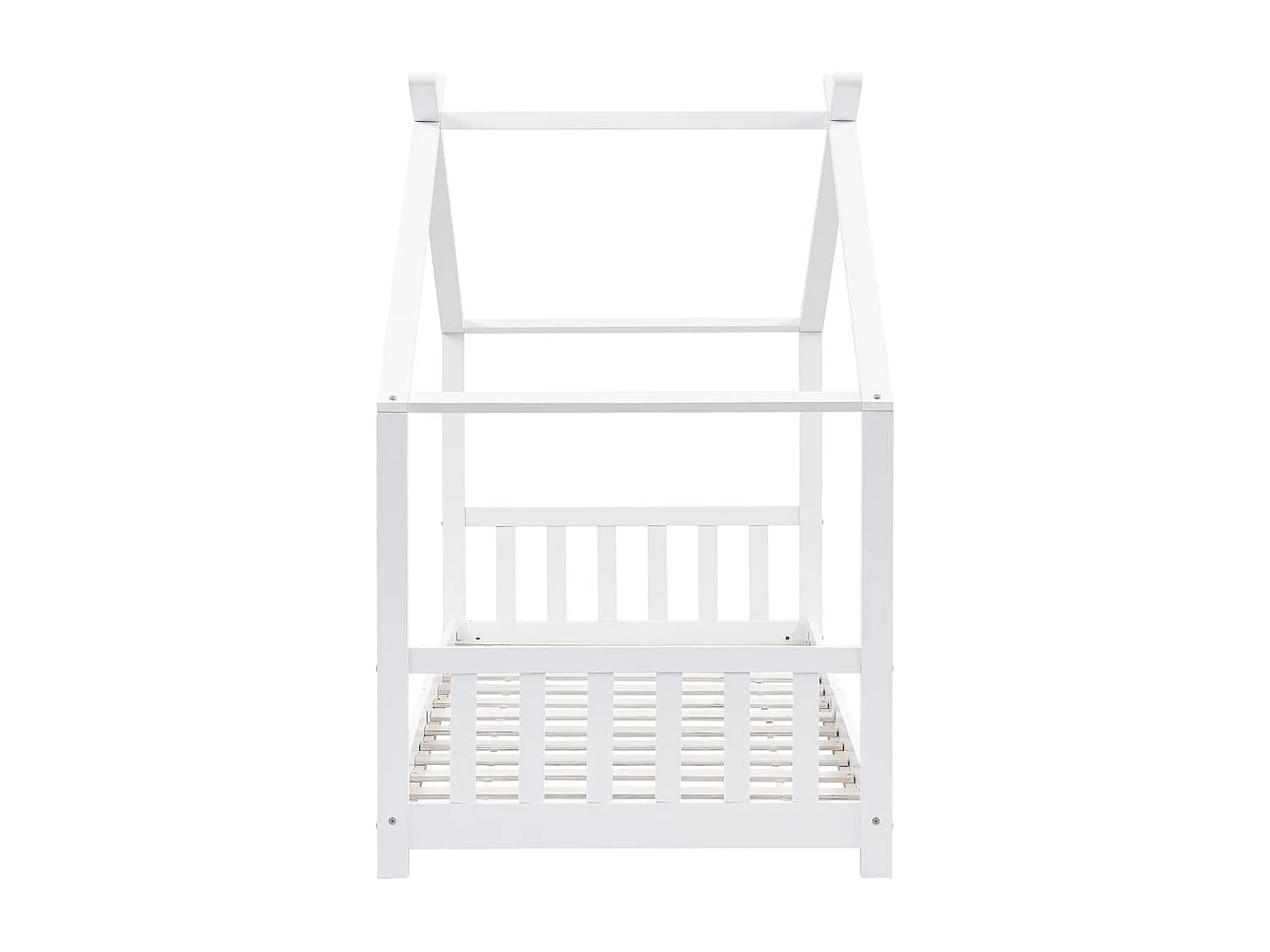 Struttura letto per bambini Bianco Legno massello di pino 90 x 200 cm