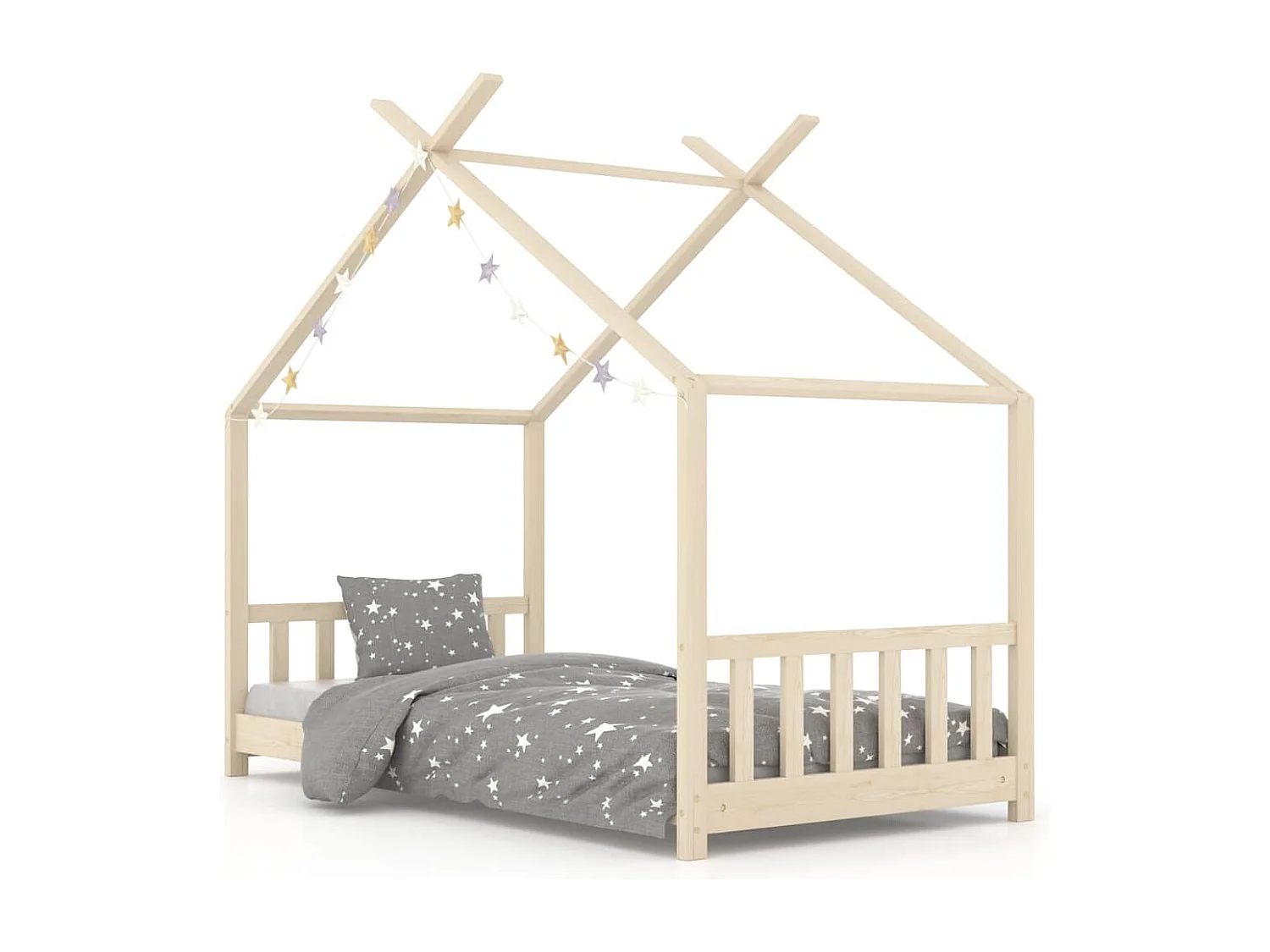 Struttura letto per bambini Legno di pino massiccio 70x140 cm