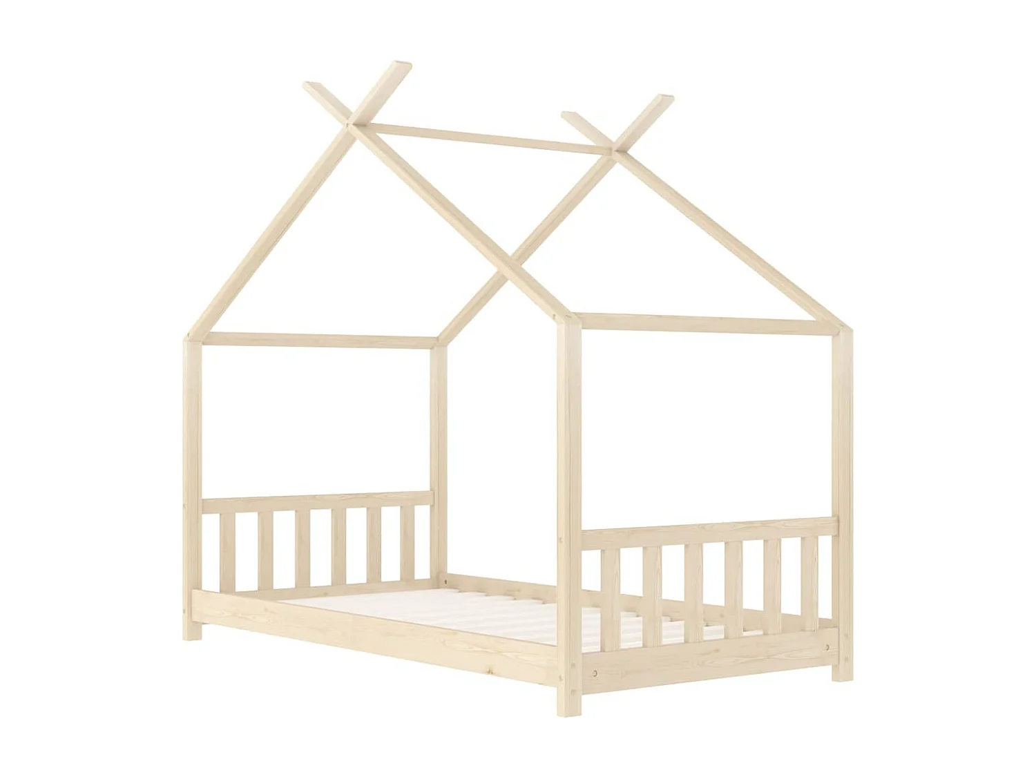 Struttura letto per bambini Legno di pino massiccio 70x140 cm
