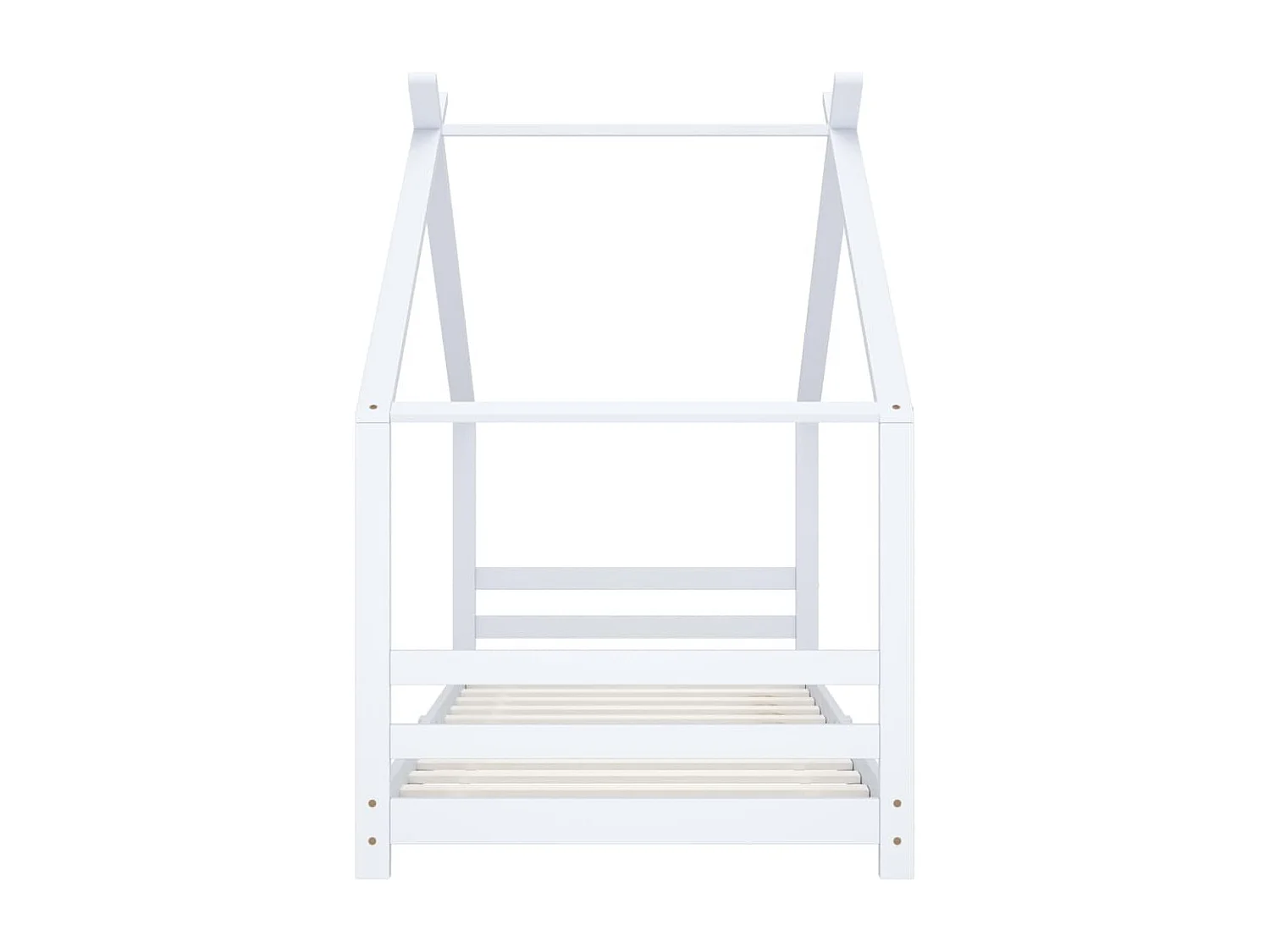 Struttura letto per bambini Bianco Legno di pino massiccio 90x200 cm
