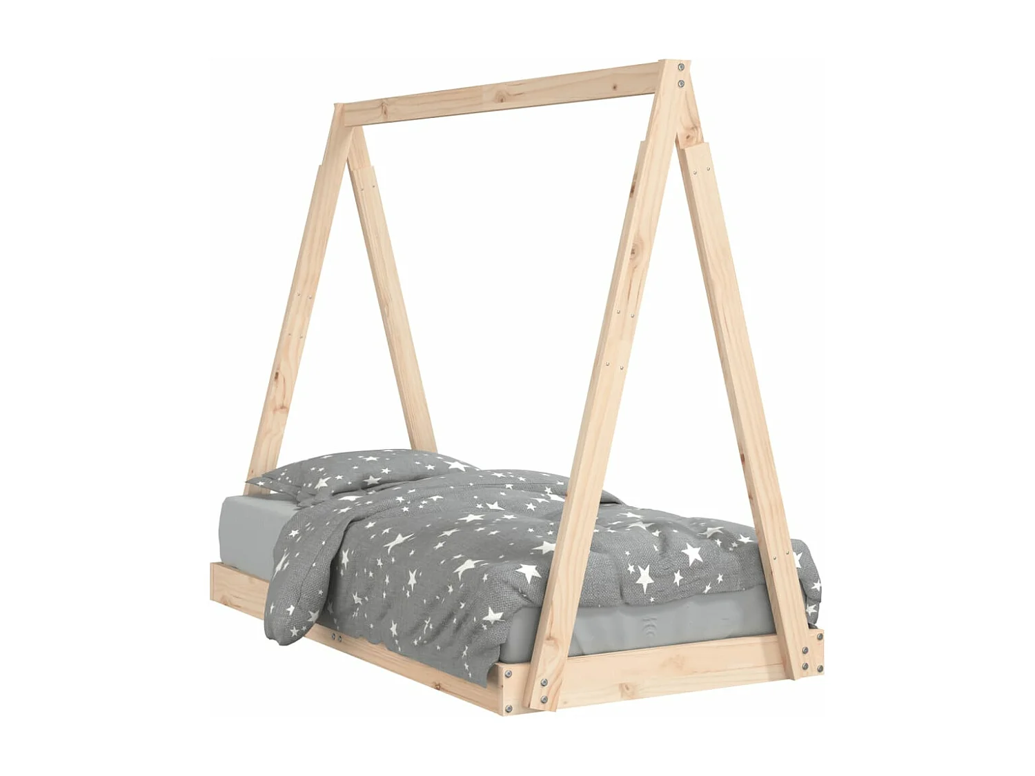 Struttura letto per bambini 70x140 cm in legno di pino massiccio