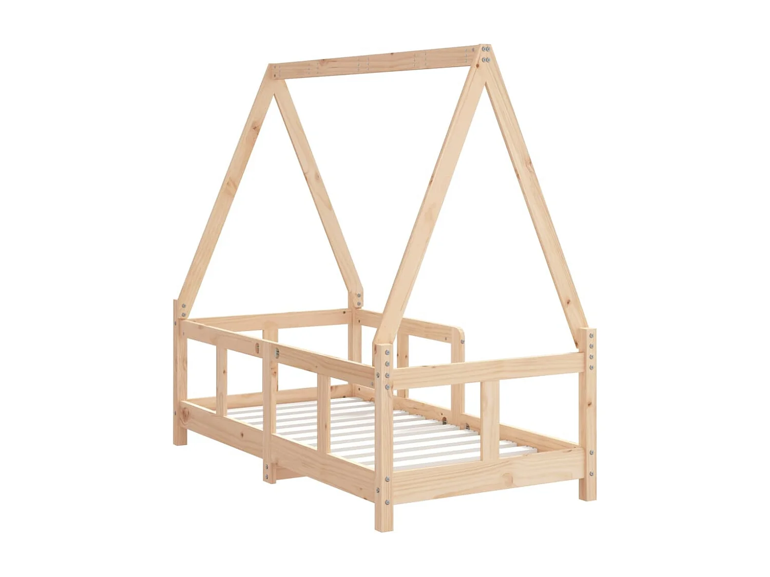 Estructura de cama infantil 70x140 cm madera maciza de pino