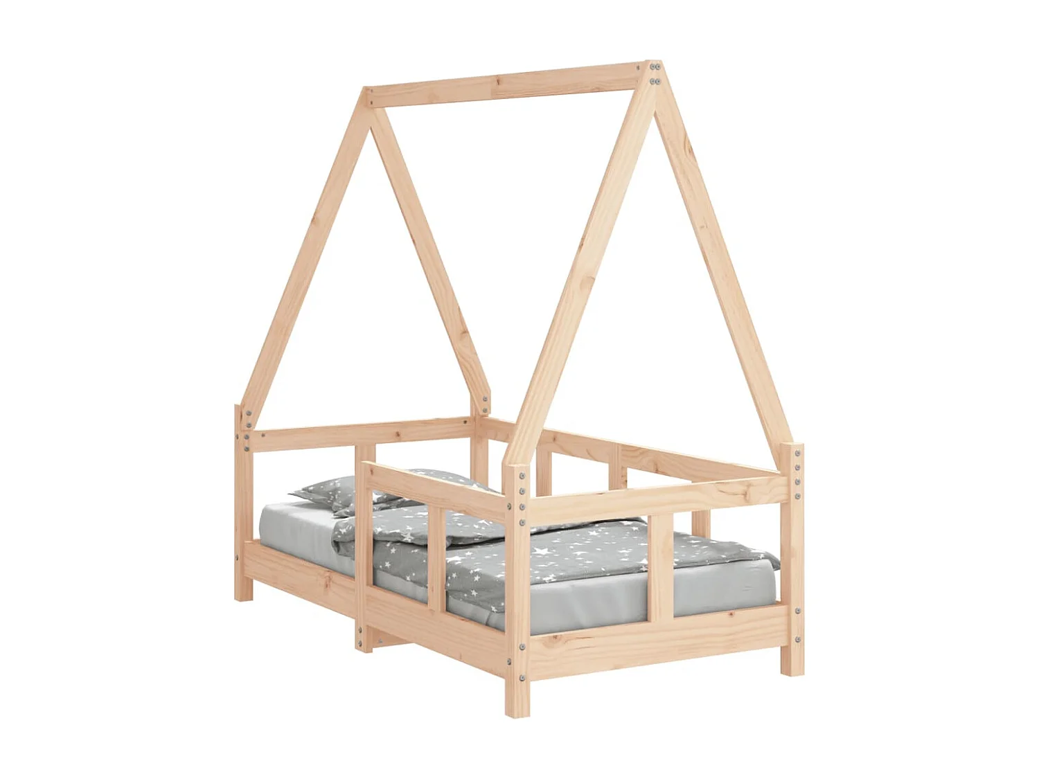 Cadre de lit pour enfant 70x140 cm bois de pin massif