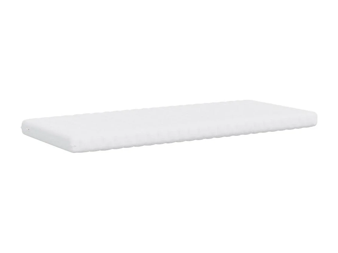 Matelas en mousse blanc 100x200 cm 7 zones dureté 20 ILD
