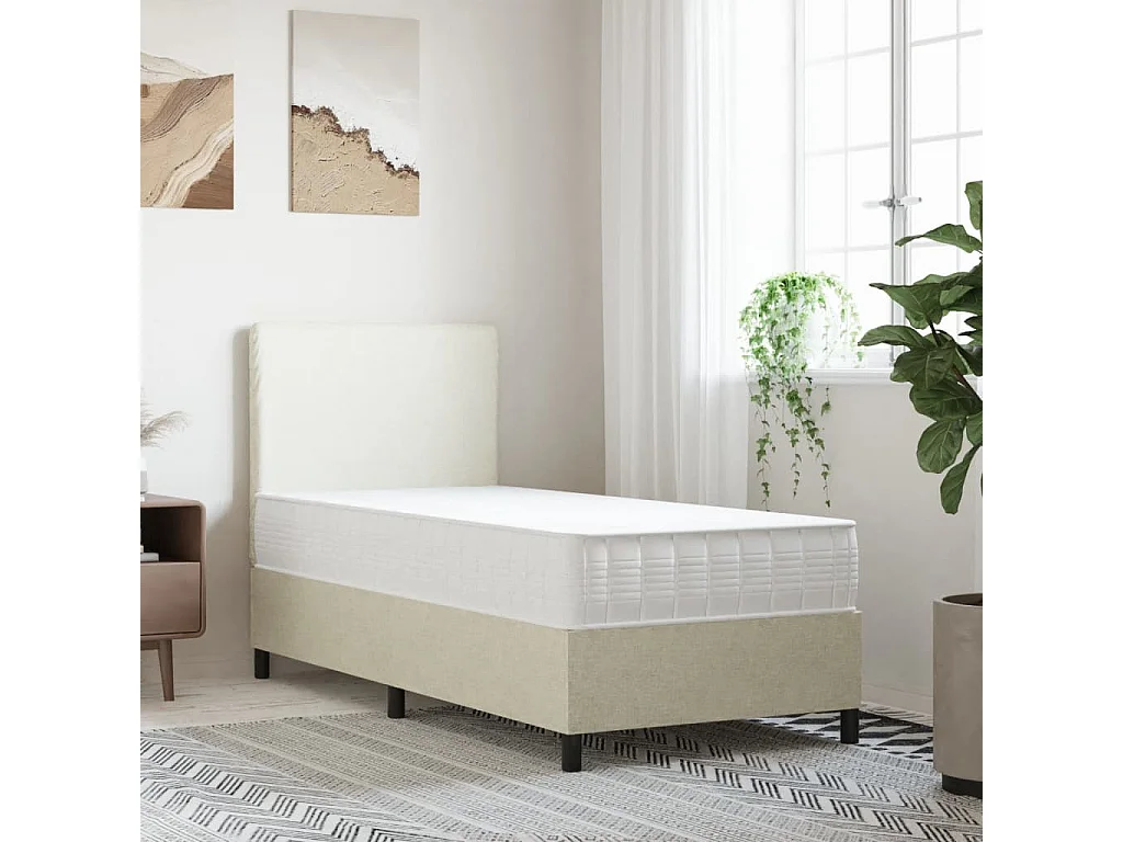 Matelas à ressorts ensachés dureté moyenne 90x200 cm