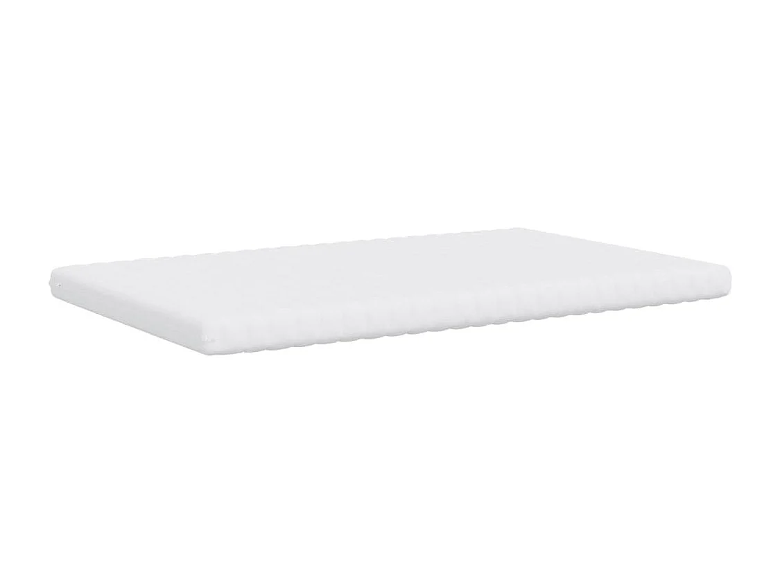 Matelas en mousse blanc 120x220 cm 7 zones dureté 20 ILD