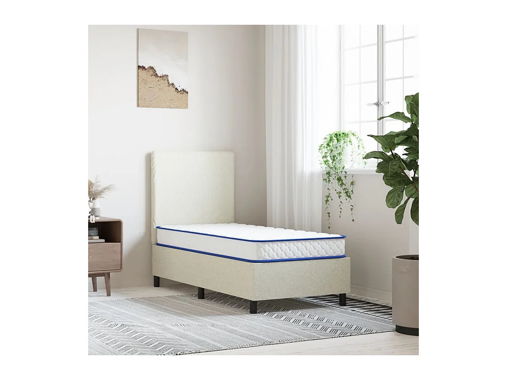 Matelas en mousse à mémoire de forme blanc 80x160x17 cm