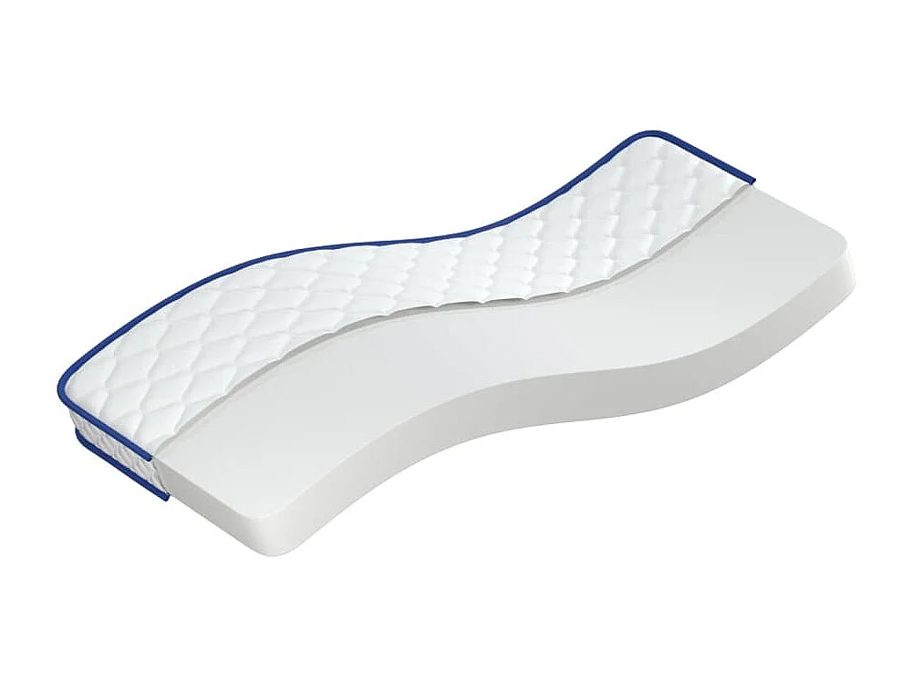 Matelas en mousse à mémoire de forme blanc 80x160x17 cm