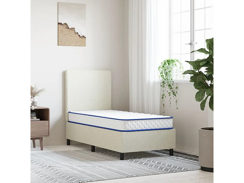 Matelas en mousse à mémoire de forme blanc 80x160x17 cm