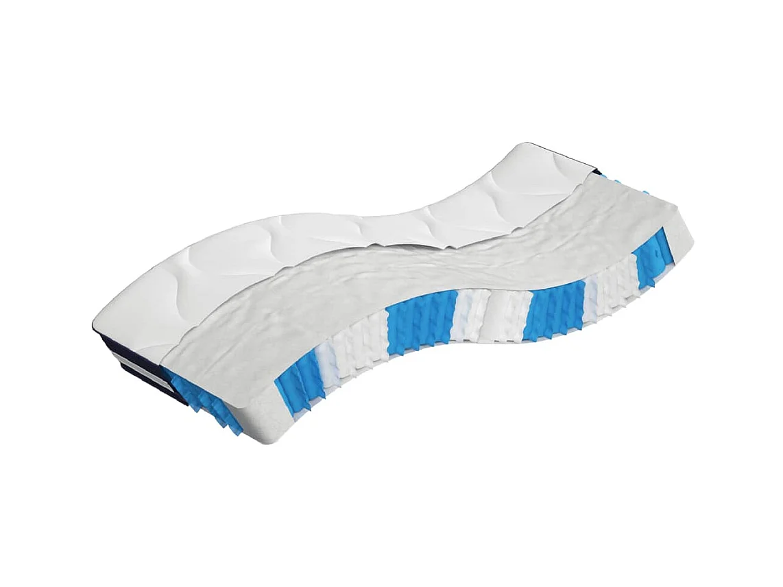 Matelas à ressorts ensachés dureté moyenne 90x200 cm