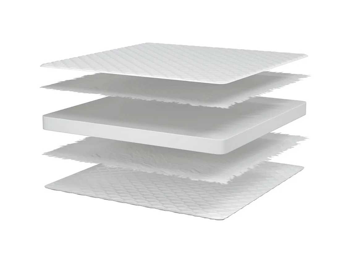 Colchón viscoelástico blanco 200x200x17 cm