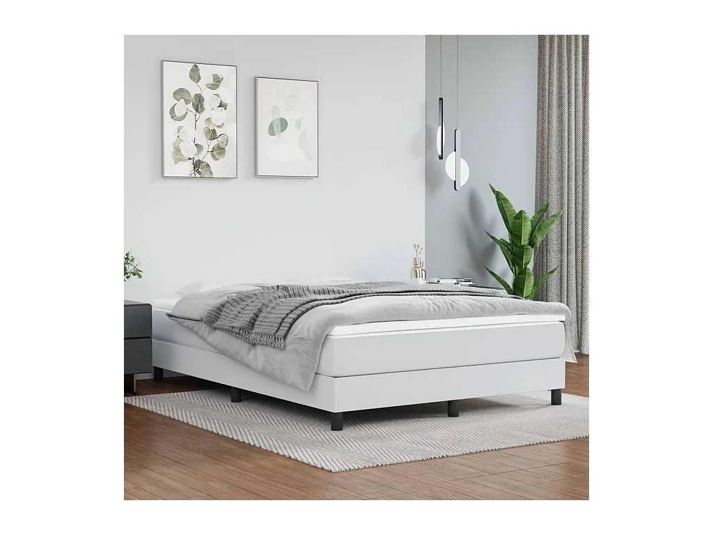 Matelas de lit à ressorts ensachés Blanc 140x190x20 cm