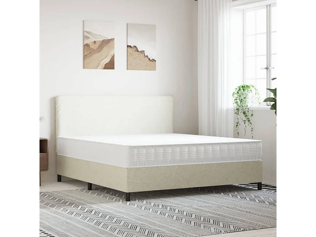 Matelas à ressorts ensachés dureté moyenne 180x200 cm