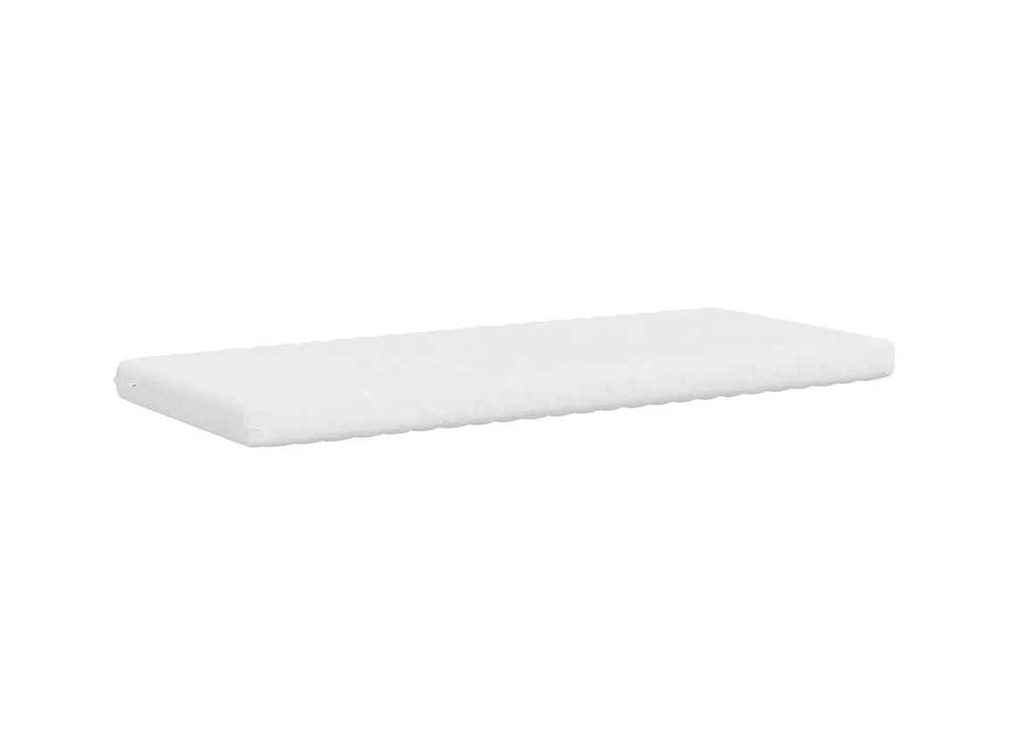 Matelas en mousse blanc 90x210 cm 7 zones dureté 20 ILD