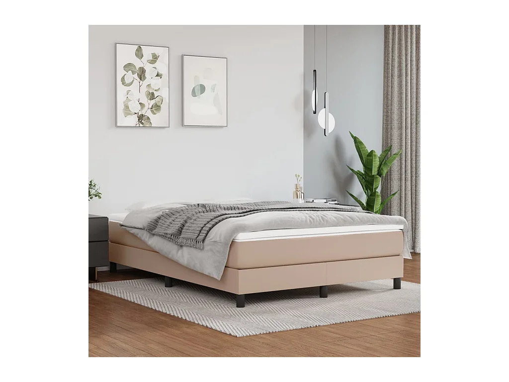 Matelas de lit à ressorts ensachés Cappuccino 140x190x20 cm