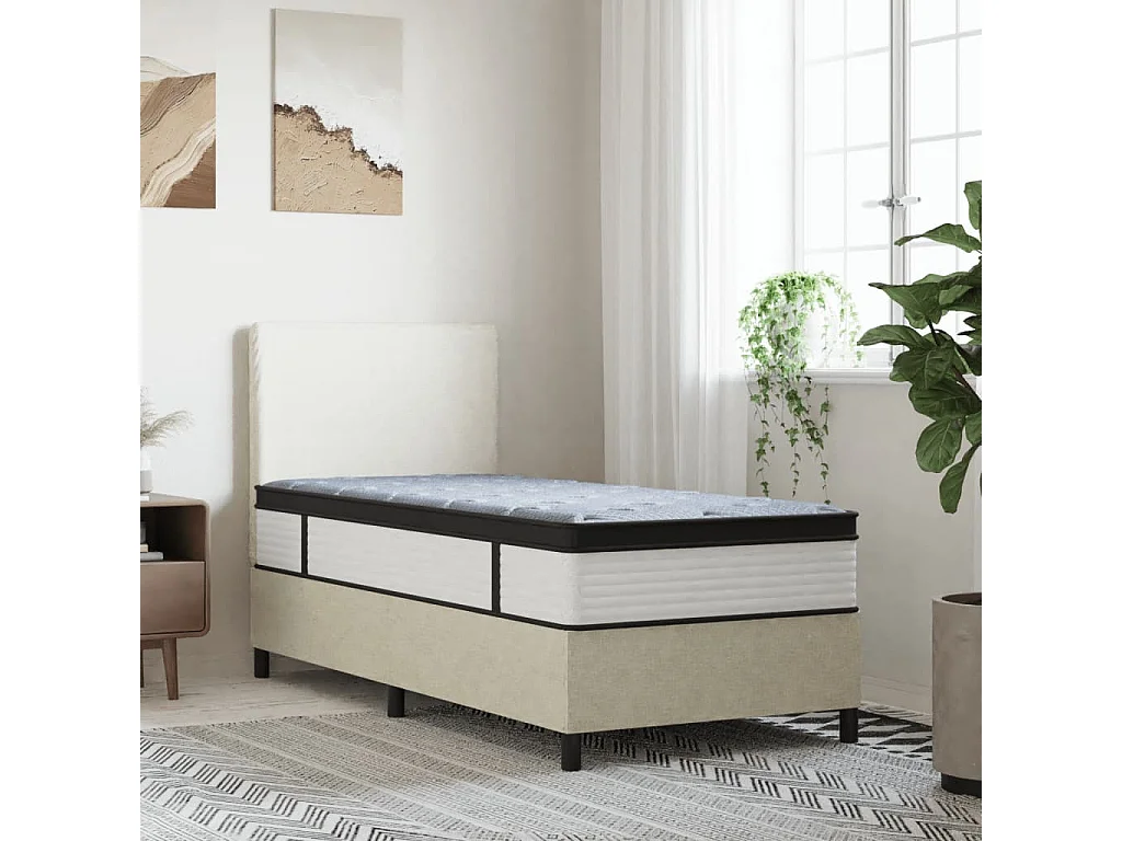 Matelas à ressorts ensachés moyen 90x200 cm