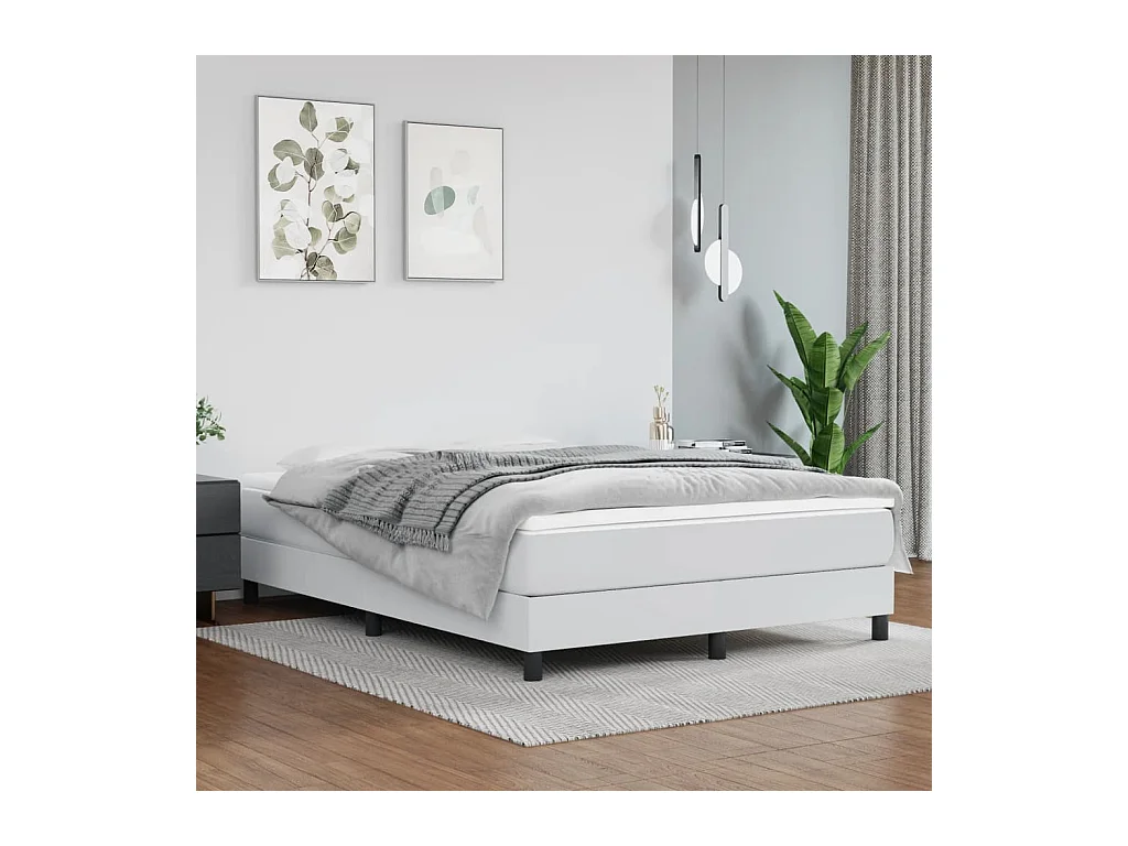 Matelas de lit à ressorts ensachés Blanc 140x200x20 cm