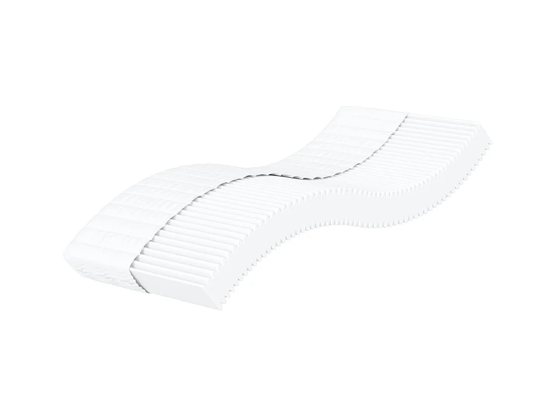 Matelas en mousse blanc 100x200 cm dureté H2 H3