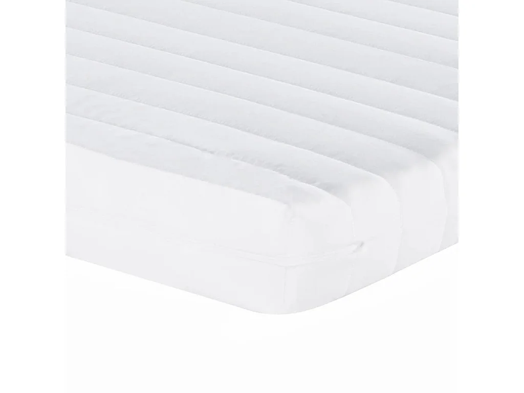 Matelas en mousse blanc 160x220 cm 7 zones dureté 20 ILD
