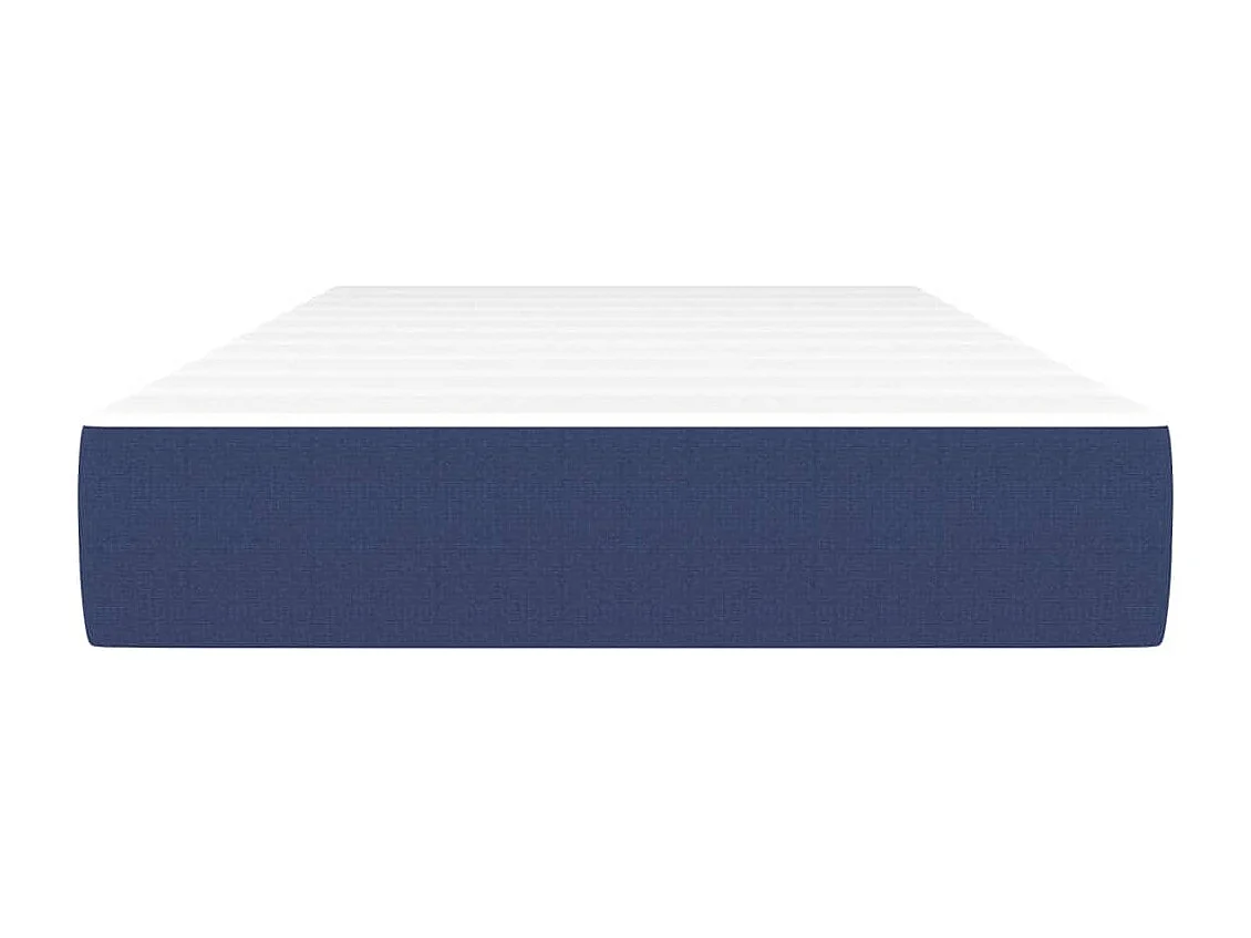 Matelas de lit à ressorts ensachés Bleu 100x200x20 cm Tissu