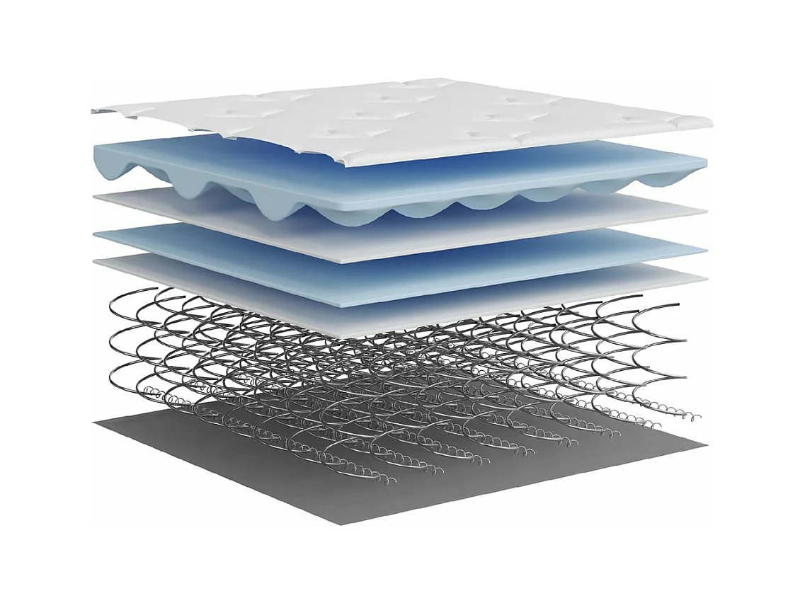 Colchón de muelles ensacados mediano 70x200 cm