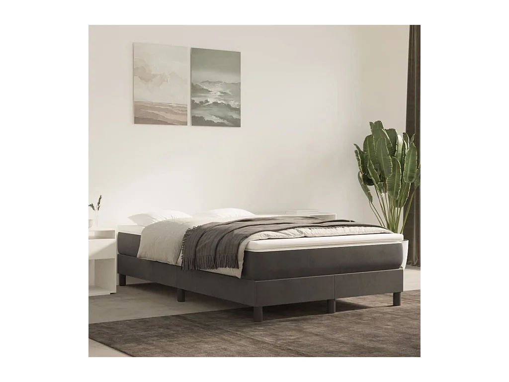 Pocketveringmatras 120x220x20 cm fluweel