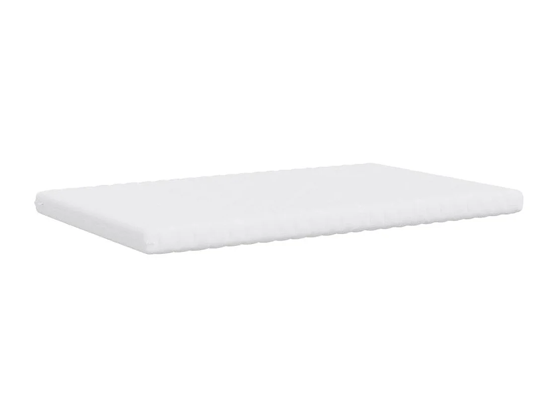 Matelas en mousse blanc 140x220 cm 7 zones dureté 20 ILD