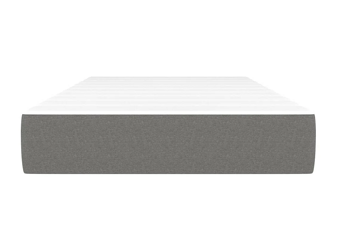 Matelas de lit à ressorts ensachés Gris foncé 80x200x20cm Tissu