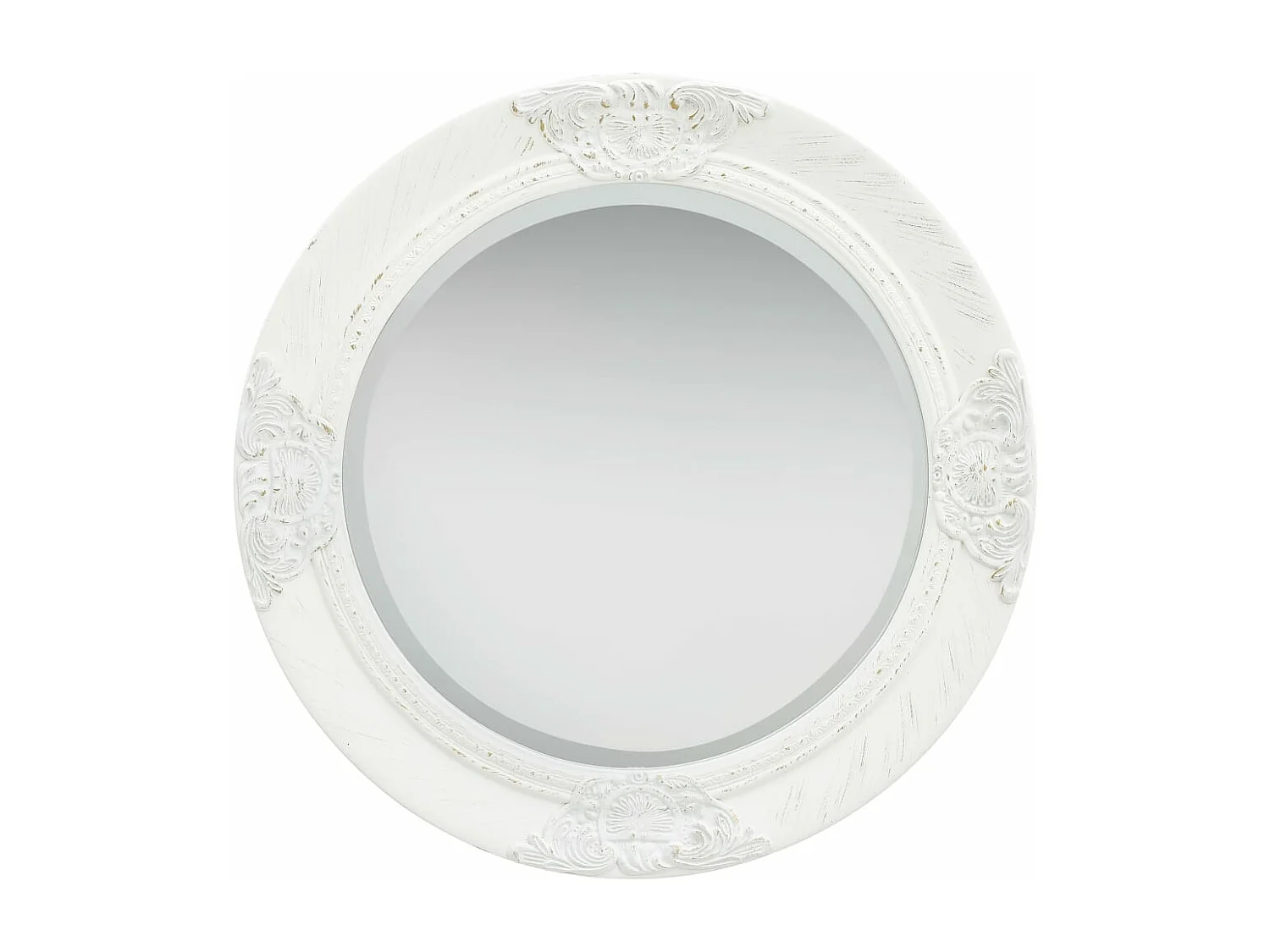 Espelho de parede estilo barroco 50 cm branco