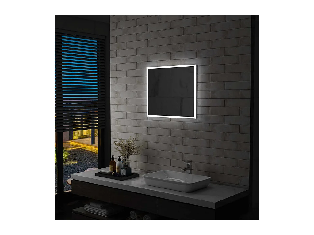 Badkamerspiegel LED 60x50 cm