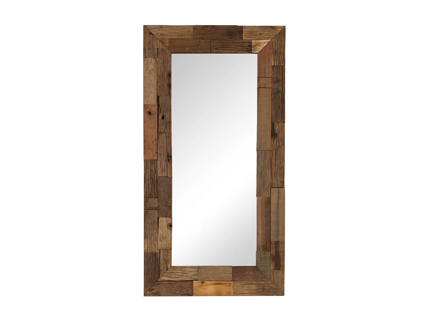 Miroir Bois de récupération massif 50 x 110 cm