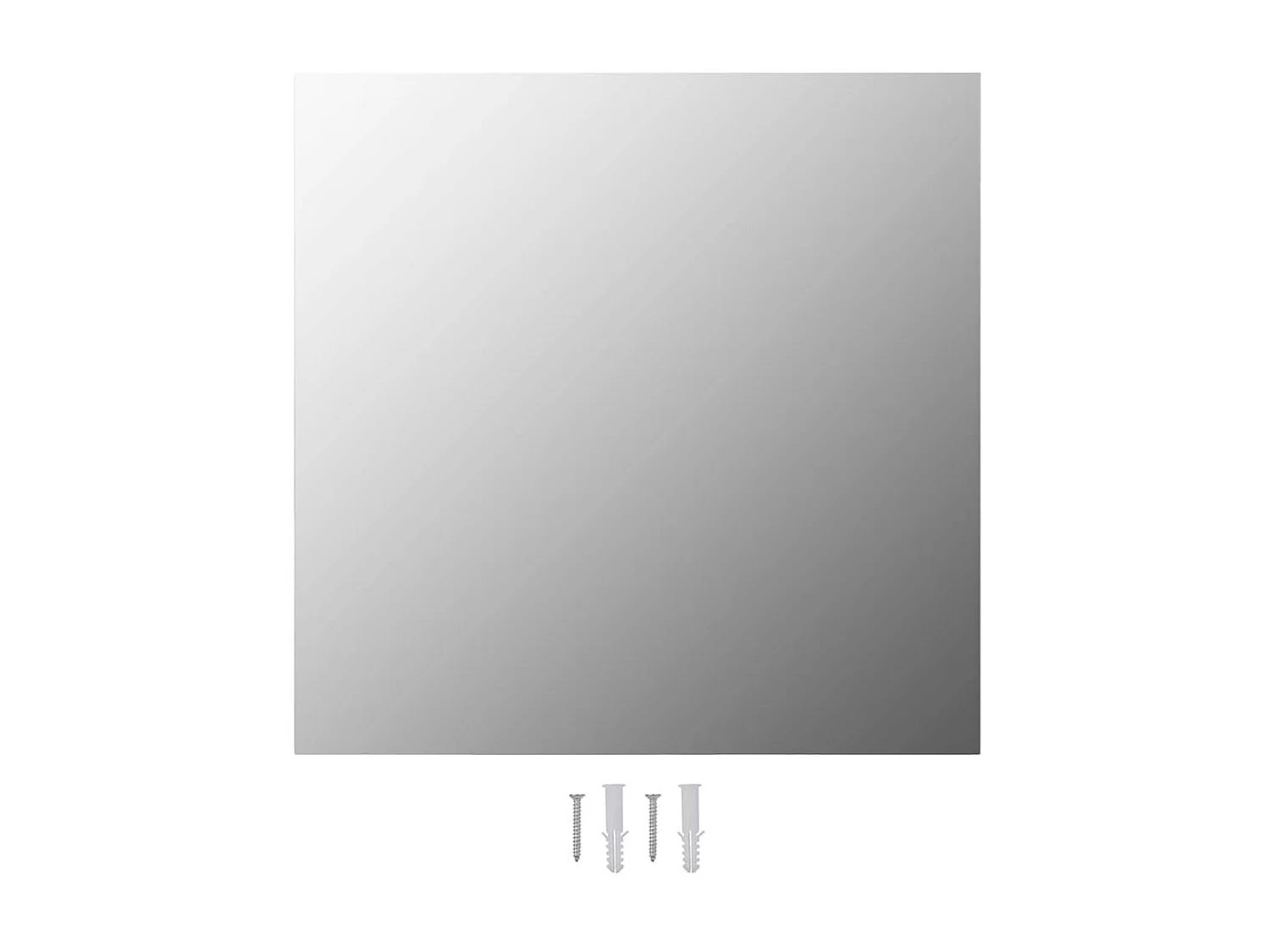 Wandspiegel mit LED-Beleuchtung Quadratisch Glas