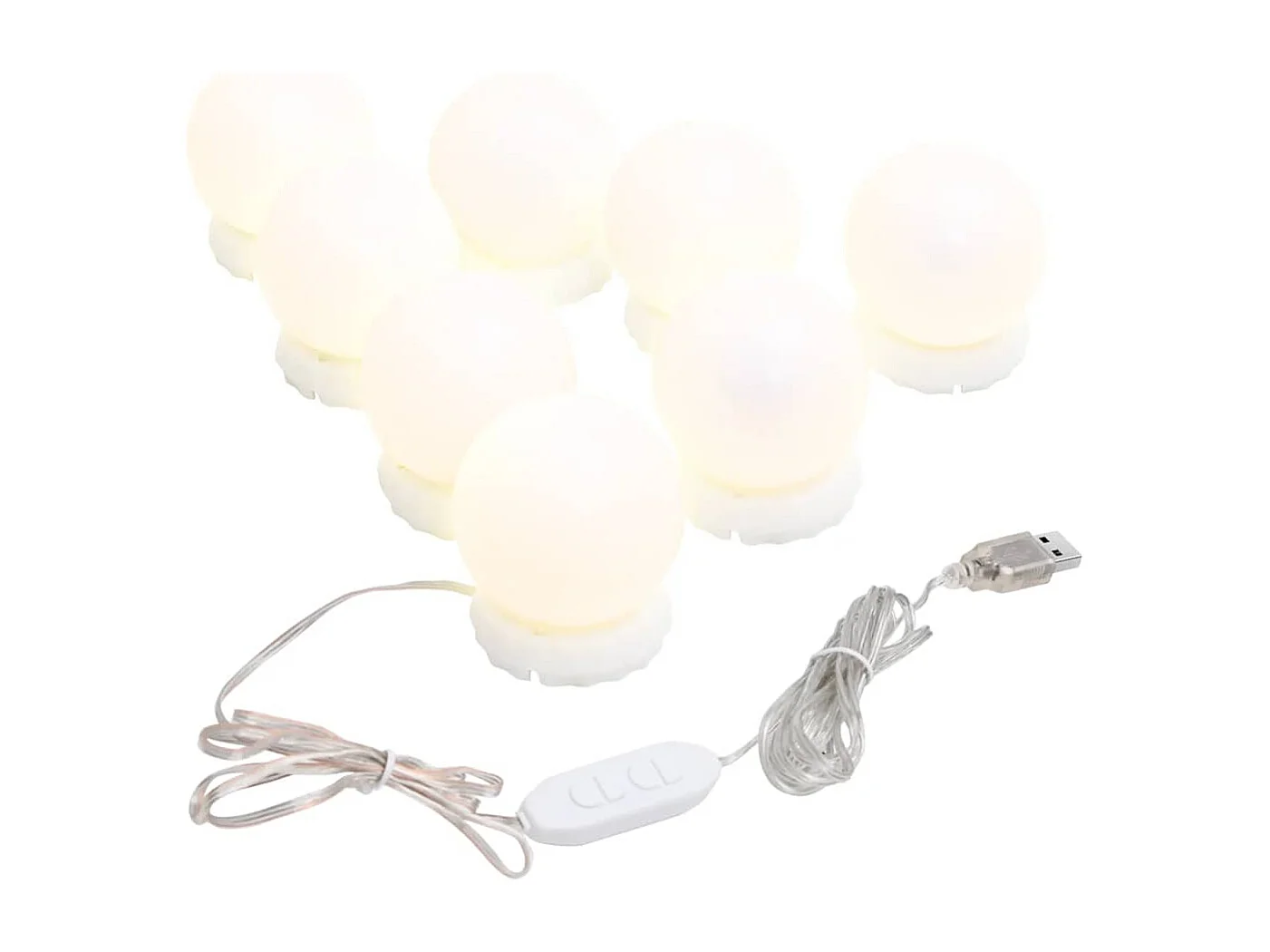 Wandspiegel mit LED-Beleuchtung Quadratisch Glas